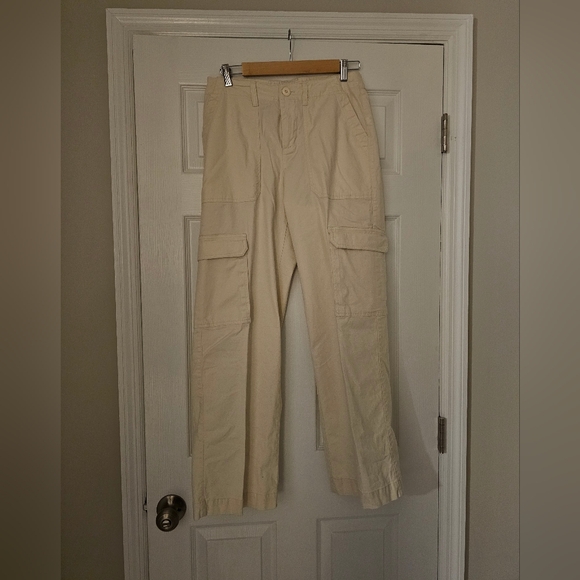 Princess Polly Denim - Universal Thread Creaam‎ Cargo Pants Size 6